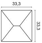 Декоративная панель Orac W106 (33.3x33.3x2.9 см) в Челябинске
