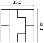 Декоративная панель Orac W103 (33.3x33.3x2.5 см) в Челябинске