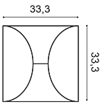 Декоративная панель Orac W107 (33.3x33.3x2.9 см) в Челябинске