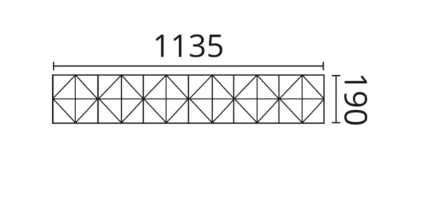 Декоративная панель NMC Arstyl Pyramid (113.5x19x1.8 см) в Челябинске