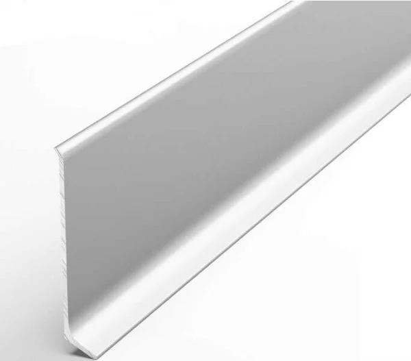 Алюминиевый плинтус Bonkeel ПЛ60 501л Серебро Люкс (58,5х11,2х2500мм) в Челябинске