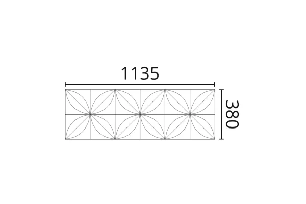 Декоративная панель NMC Arstyl Flower (113.5x38x2.8 см) в Челябинске