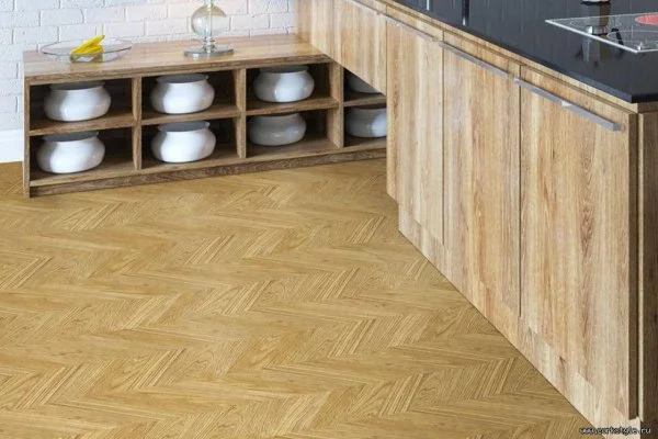 Пробковое покрытие CorkStyle Chevron Gold (1235*305*6 мм) HC в Челябинске