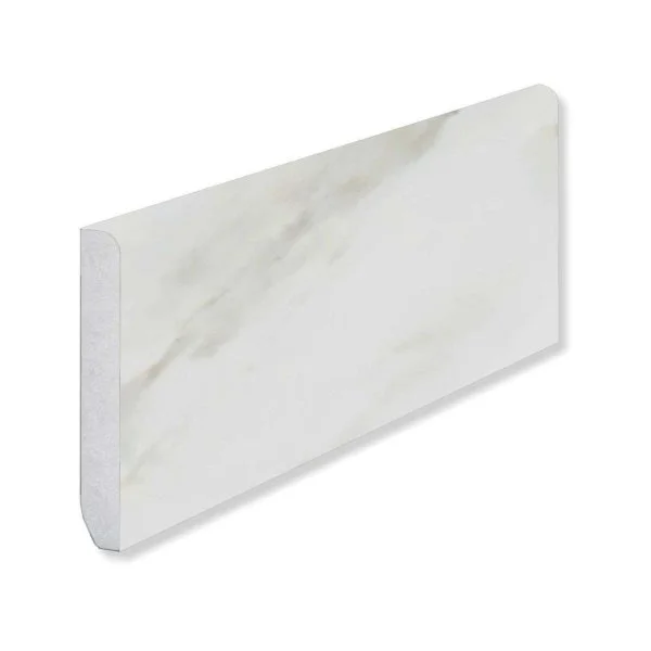 Кварцевый плинтус Fargo 6089-1 Белый Мрамор 80х11х2200 мм в Челябинске