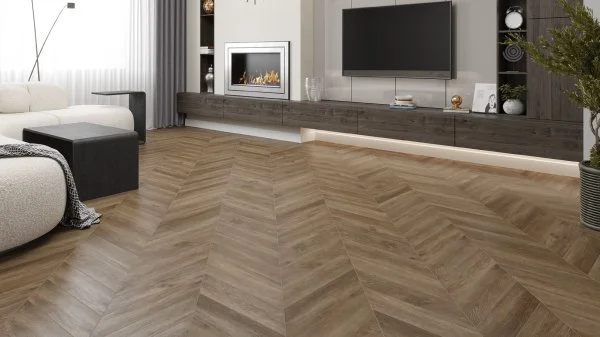 Кварц-виниловая плитка Alpine Floor Chevron Макадамия ECO 20-5 (2,5 мм. 43 класс) в Челябинске