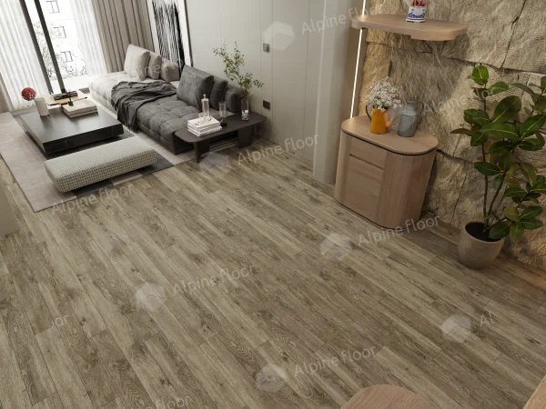 Каменно-полимерная плитка Alpine Floor Grand Sequoia Village Венге Грей ECO 11-807 4мм, 43 класс в Челябинске
