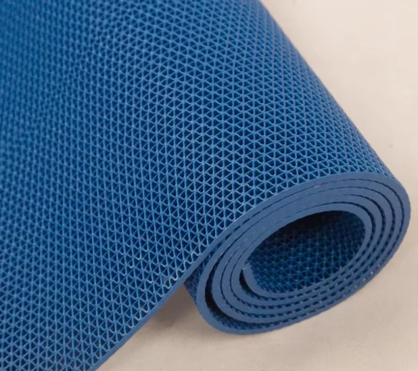 Грязезащитное рулонное покрытие ЗигЗаг Синий 4,5 мм (1,2 м) Китай в Челябинске