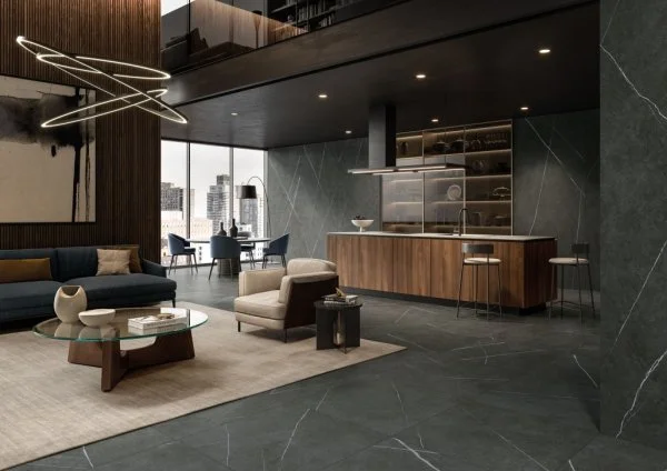 Керамогранит Italon Метрополис Империал Блэк 120х278 (Натуральная и Реттифицированная) в Челябинске