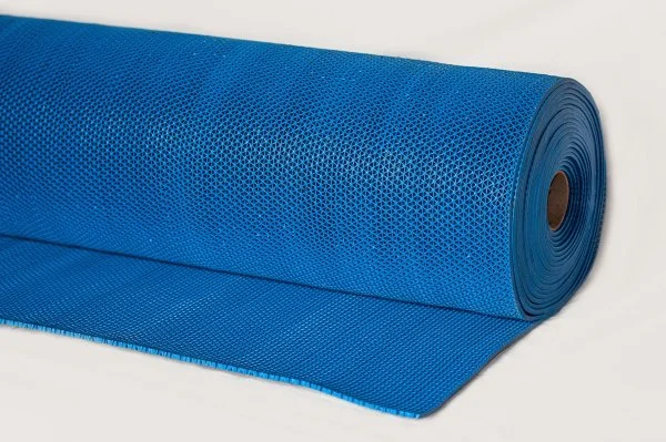 Грязезащитное рулонное покрытие ЗигЗаг Синий 4,5 мм (1,2 м) Китай в Челябинске