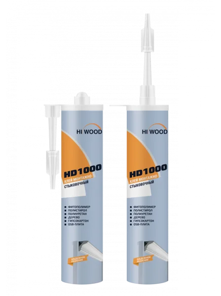 Монтажно-стыковочный клей HiWood HD1000 Белый 280 ml в Челябинске