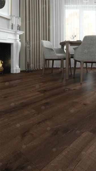 Каменно-полимерная плитка Alpine Floor Real Wood Дуб Мокка ECO 2-2, 6 мм 43 класс в Челябинске