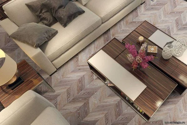 Пробковое покрытие CorkStyle Chevron Brown (1235*305*6 мм) HC в Челябинске