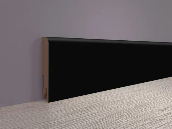 Плинтус MDF Bonkeel 24032 Чёрный Софт (100х16х2400 мм) в Челябинске