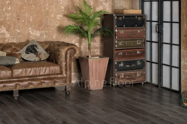 Кварц-виниловая плитка Alpine Floor Premium XL Дуб Торфяной ЕСО 7-11, 8 мм. 43 класс в Челябинске