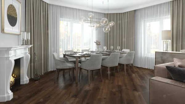 Каменно-полимерная плитка Alpine Floor Real Wood Дуб Мокка ECO 2-2, 6 мм 43 класс в Челябинске