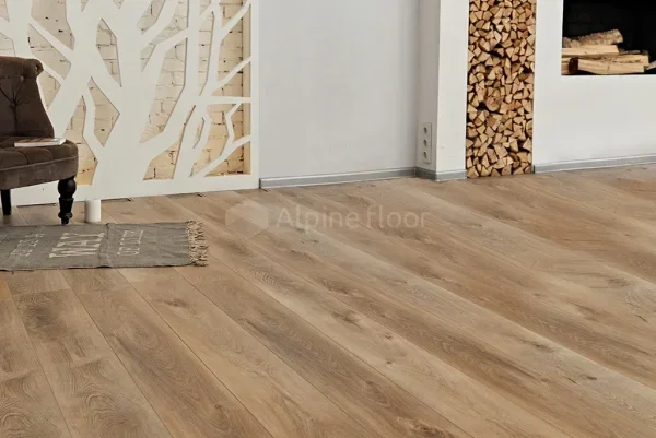 Кварц-виниловая плитка Alpine Floor Premium XL Дуб Природный Изысканный ЕСО 7-6, 8 мм. 43 класс в Челябинске