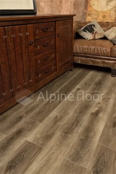 Кварц-виниловая плитка Alpine Floor Premium XL Дуб Коричневый ЕСО 7-9, 8 мм. 43 класс в Челябинске