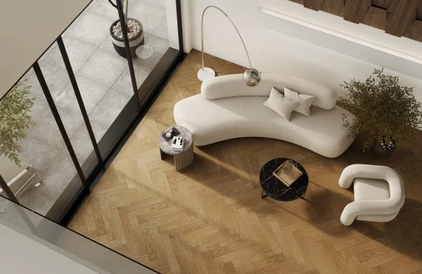 Паркетная доска Quartz Parquet Английская Ёлка Дуб Рустикальный 33-410 в Челябинске