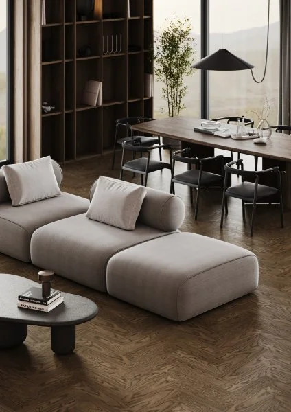 Паркетная доска Quartz Parquet Штучный паркет Дуб Брауни 44-413 в Челябинске