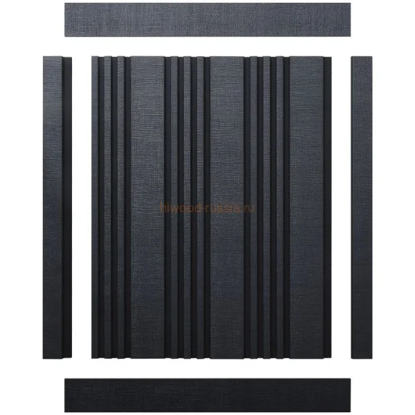 Финишный молдинг LF124B BK114K левый декорированный (31х12х2700мм) в Челябинске