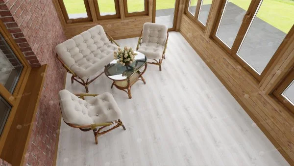 Каменно-полимерная плитка Alpine Floor Classic Дуб Выбеленный ECO 182-8, 4мм 43 класс в Челябинске