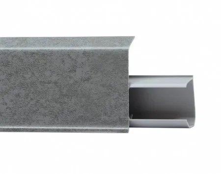 Пластиковый плинтус Royce №551 Грей (55х23х2200мм) в Челябинске