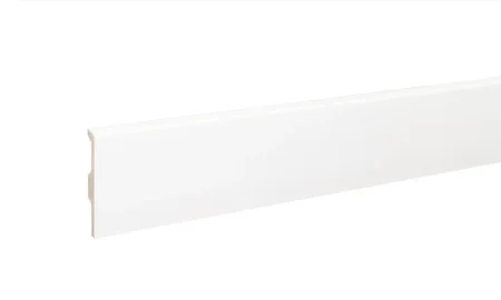 Плинтус дюрополимерный Bonkeel 01 Белый (80х14х2000 мм) в Челябинске