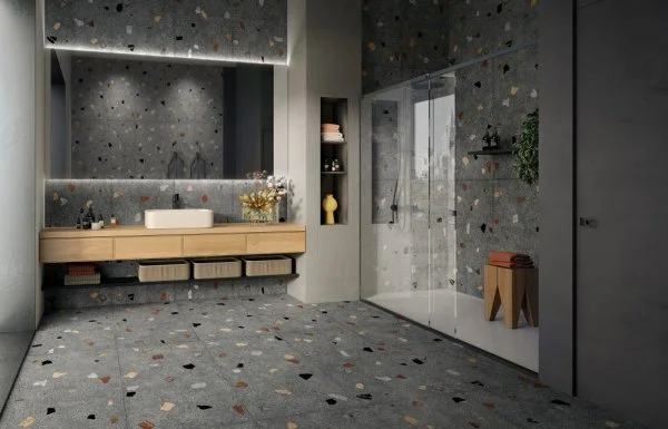 Керамогранит Coliseum Палладио Блэк 60х120 (Натуральный и Реттифицированный) в Челябинске