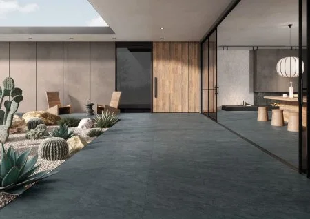 Керамогранит Vitra QuarStone Антрацит 60х120 (Натуральная и Реттифицированная) в Челябинске