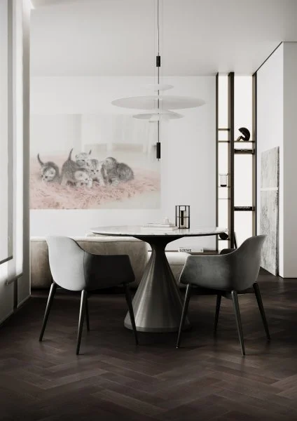 Паркетная доска Quartz Parquet Штучный паркет Дуб Смоляной 44-1258-01 в Челябинске