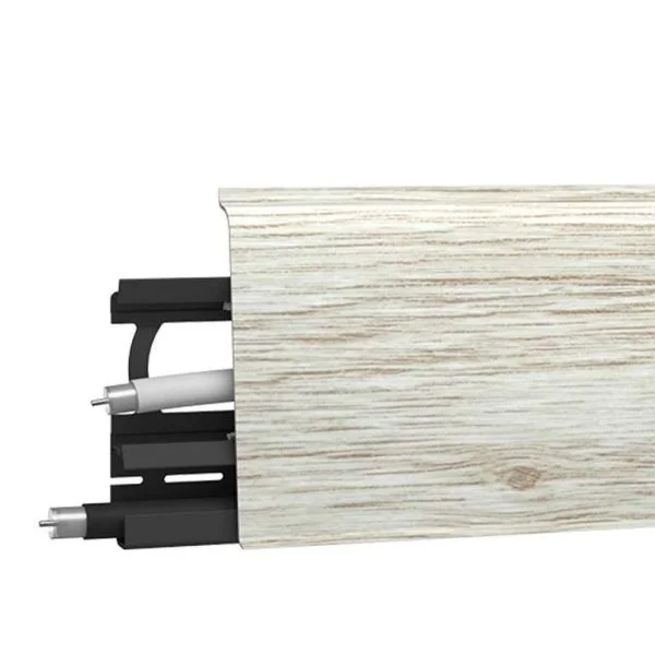 Плинтус пластиковый Arbiton INDO70 135 Дуб Платиновый 2,5 м в Челябинске