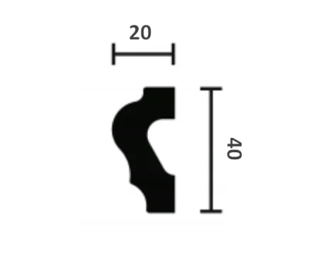Молдинг NMC Wallstyl WL2 (40х20х2000 мм) в Челябинске