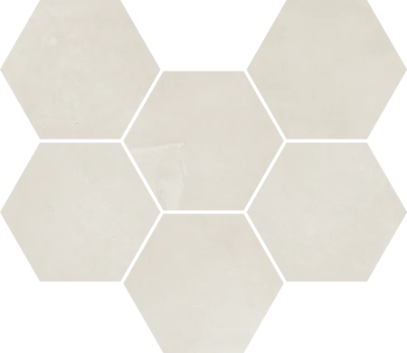 Керамогранит Italon Континуум Полар Мозаика Гексагон (Натуральная 25х29) в Челябинске