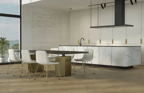 Паркетная доска Quartz Parquet Английская Ёлка Дуб Шампань 33-414 в Челябинске