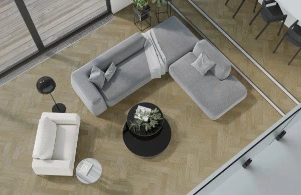 Паркетная доска Quartz Parquet Английская Ёлка Дуб Карельский 33-419 в Челябинске