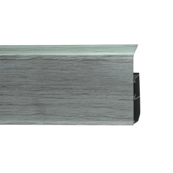 Пластиковый плинтус Royce №333 Серебристый Жемчуг (80х24х2200мм) в Челябинске