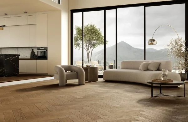 Паркетная доска Quartz Parquet Английская Ёлка Дуб Рустикальный 33-410 в Челябинске