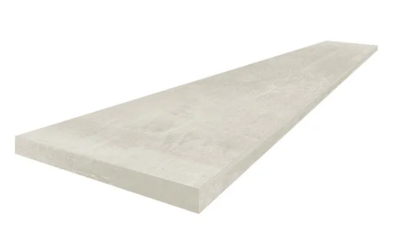 Керамогранит Coliseum Экспо Уайт Ступень угловая левая (Натуральный, 33х60) в Челябинске