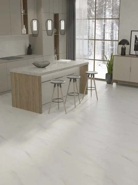 Ламинат Egger PRO 8/33 4V Large Aqua+ Мрамор Леванто белый EPL245 в Челябинске