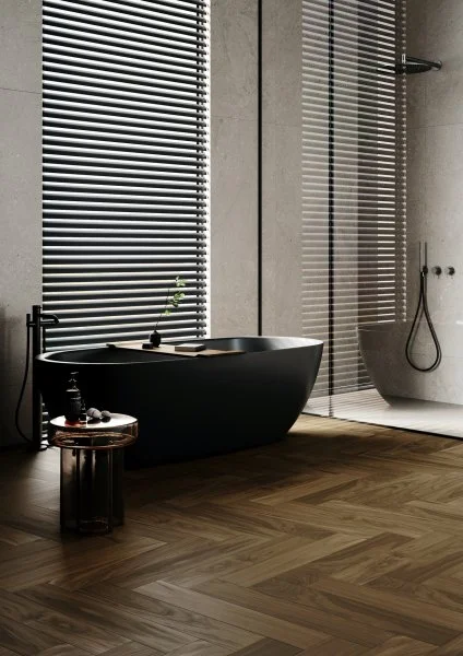 Паркетная доска Quartz Parquet Английская Ёлка Орех Американский 33-400-29 в Челябинске