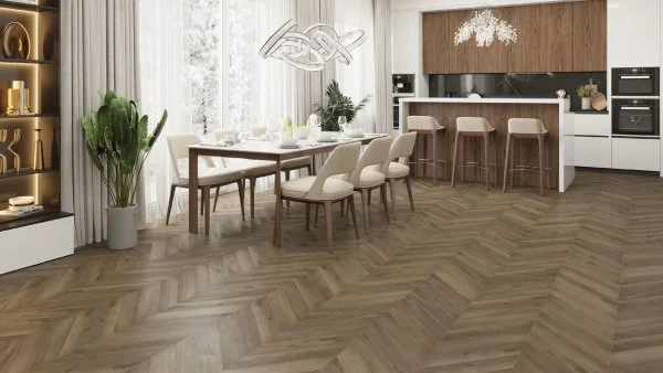 Кварц-виниловая плитка Alpine Floor Chevron Дуб Насыщенный ECO 20-4 (2,5 мм. 43 класс) в Челябинске