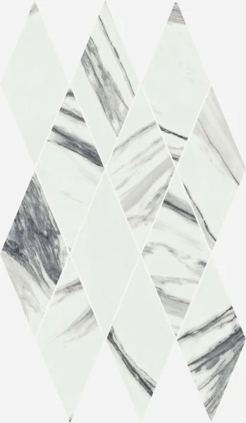 Керамогранит Italon Шарм Делюкс Статуарио Фантастико 28х48 мозаика Даймонд (Люкс) в Челябинске