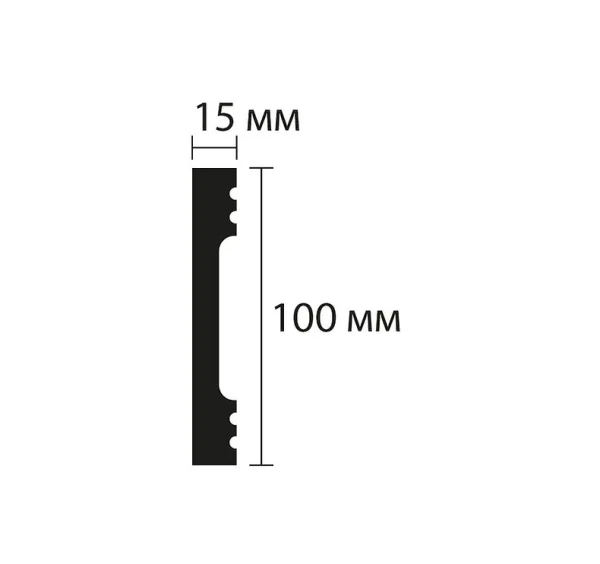 Плинтус NMC Wallstyl FD10 (100х15х2000 мм) в Челябинске