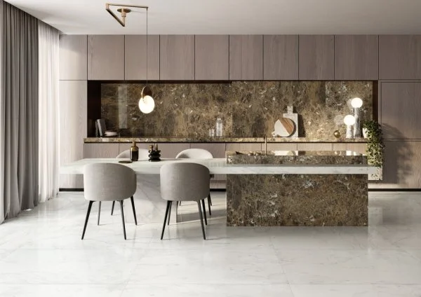 Керамогранит Italon Шарм Делюкс Бьянко Микеланджело 60х120 (Паттинированная и реттифицированная) в Челябинске