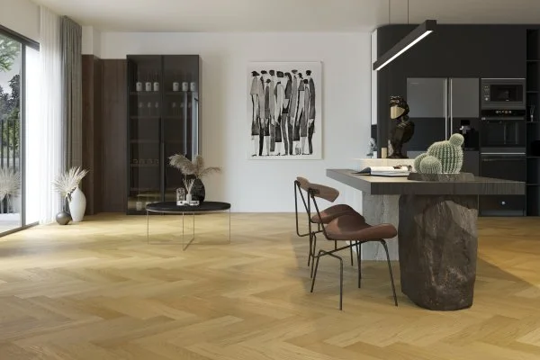 Паркетная доска Quartz Parquet Английская Ёлка Дуб Медовый Раф 33-463 в Челябинске