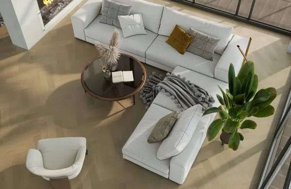 Паркетная доска Quartz Parquet Английская Ёлка Дуб Шампань 33-414 в Челябинске