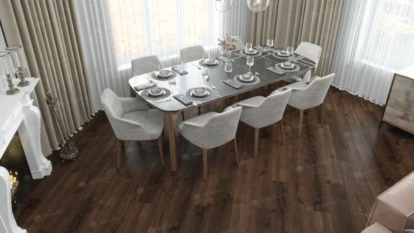 Каменно-полимерная плитка Alpine Floor Real Wood Дуб Мокка ECO 2-2, 6 мм 43 класс в Челябинске