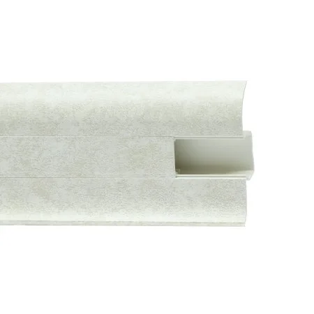 Пластиковый плинтус Royce №860 Белый Кварц (58х22х2200мм) в Челябинске