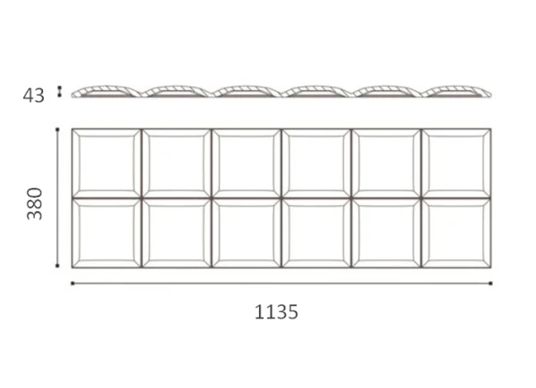 Декоративная панель NMC Arstyl Square (113.5x38x3 см) в Челябинске