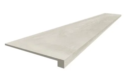 Керамогранит Coliseum Экспо Уайт Ступень фронтальная (Натуральный, 33х60) в Челябинске